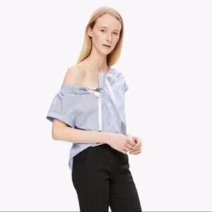 Theory Striped Utility Top